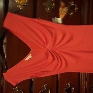 London Times jersey dress, knotted bodice detail